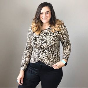 Chico’s Long Sleeve Leopard Top